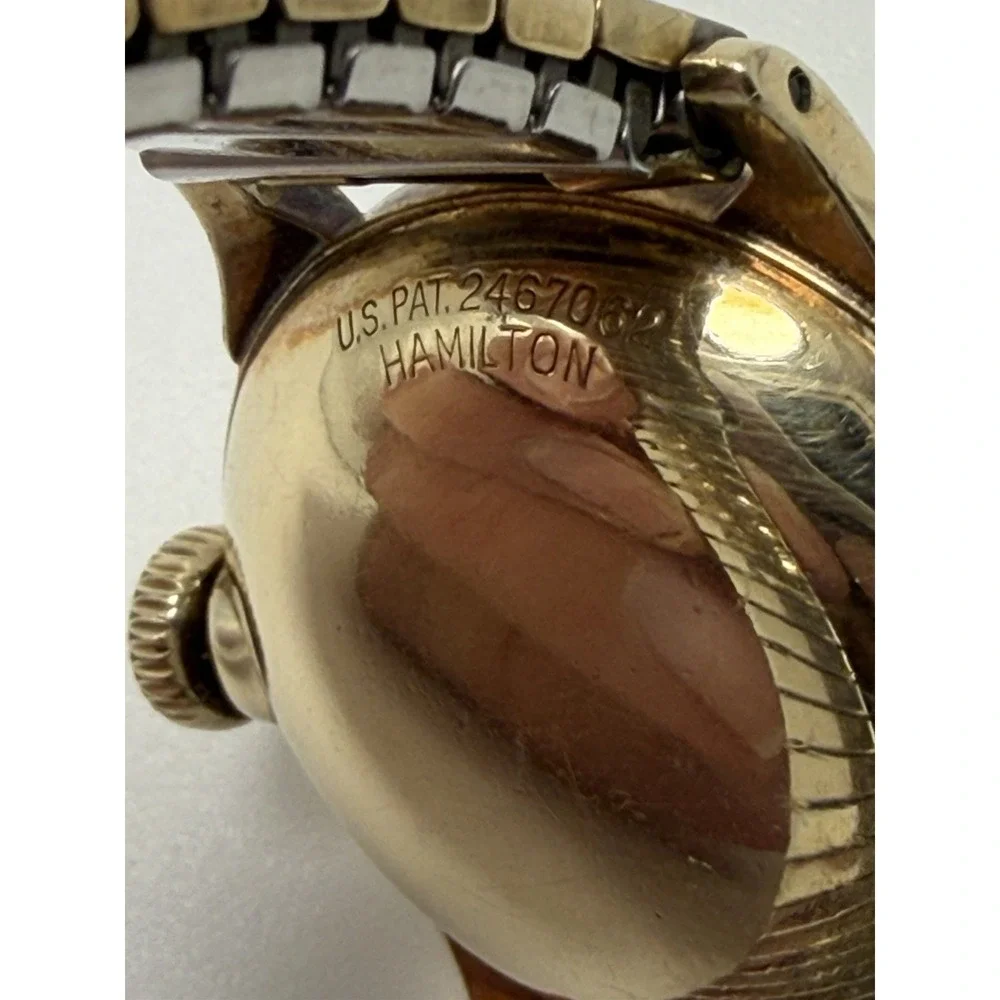 Hamilton CLD Working Mens Gold Plated Manual Wind Watch‎ 29MM 6.25